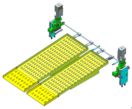 Automatická manipulace se šrotem pro lisovací raznice